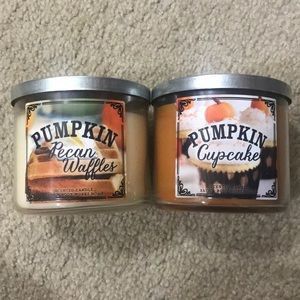 Bath and body works 3 wick pumpkin candles!